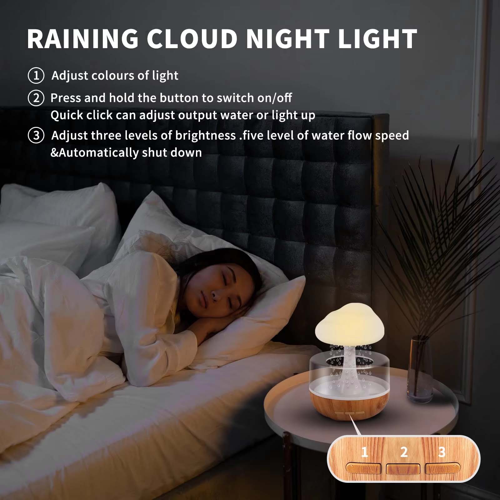 Rain Cloud Humidifier- রেইন ক্লাউড হিউমিডিফায়ার - Image 4