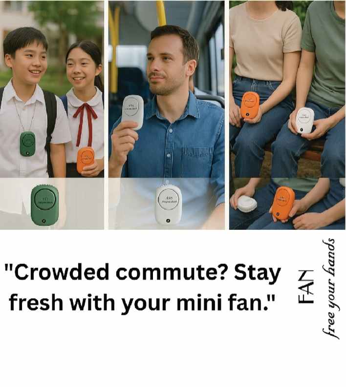 Portable Hand Fan - প্রোর্টেবল ফ্যান - Image 5