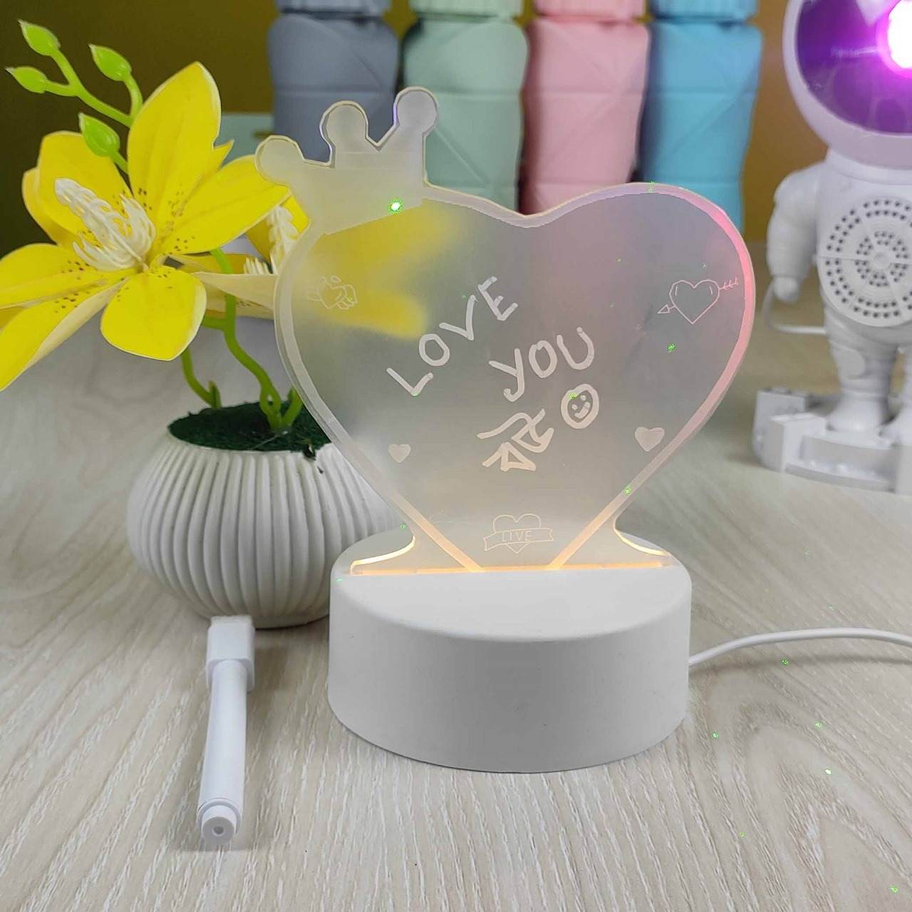 3D Love Text Lamp - Image 3